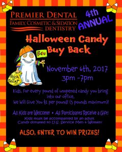 Why Premier Dental Hosts 4th Annual Candy Buy Back…