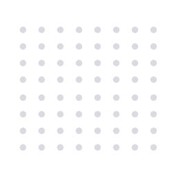 Repeating pattern of light gray dots arranged in uniform grid on white background.